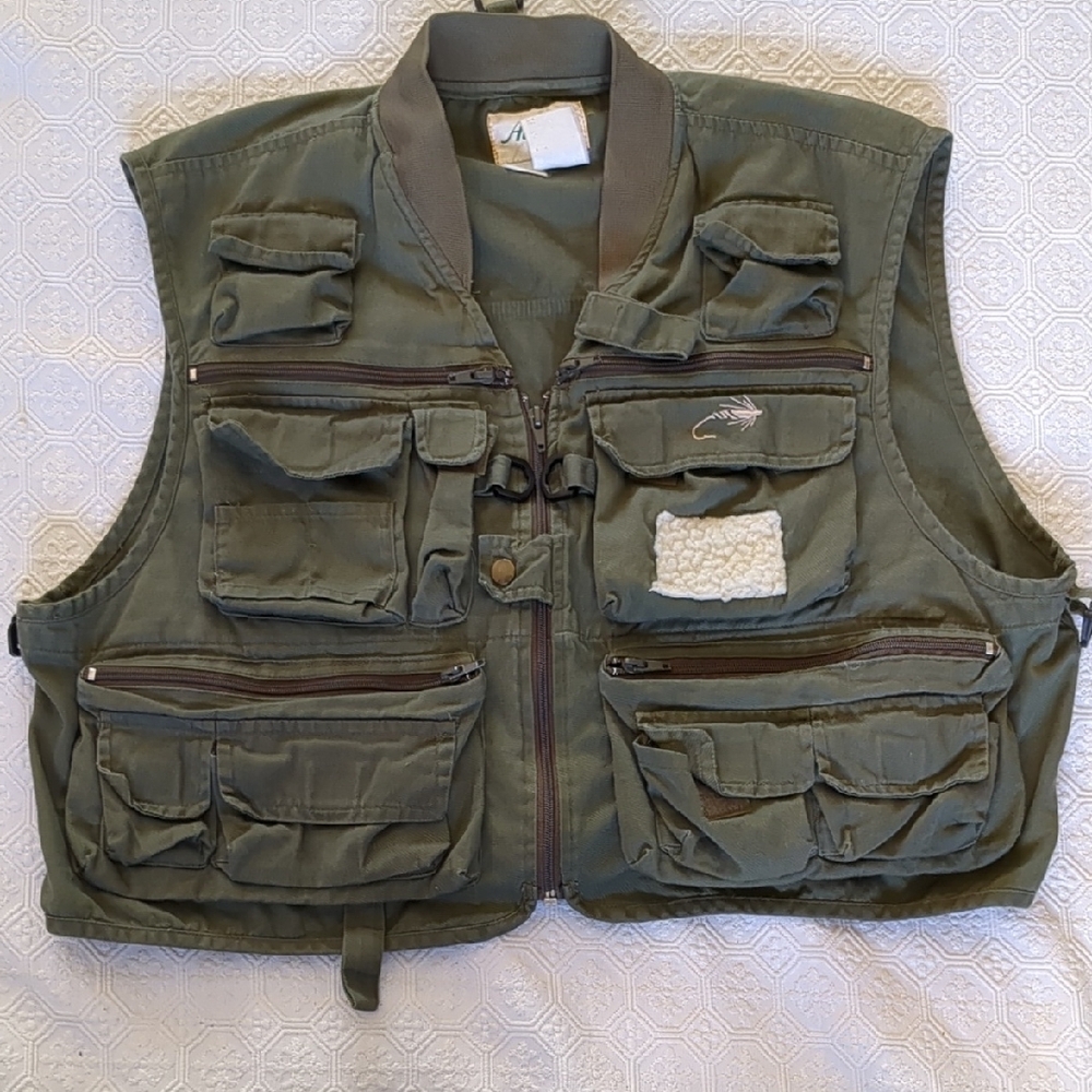 Men's Green Fishing Vest